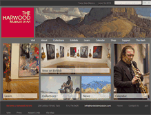 Tablet Screenshot of harwoodmuseum.com